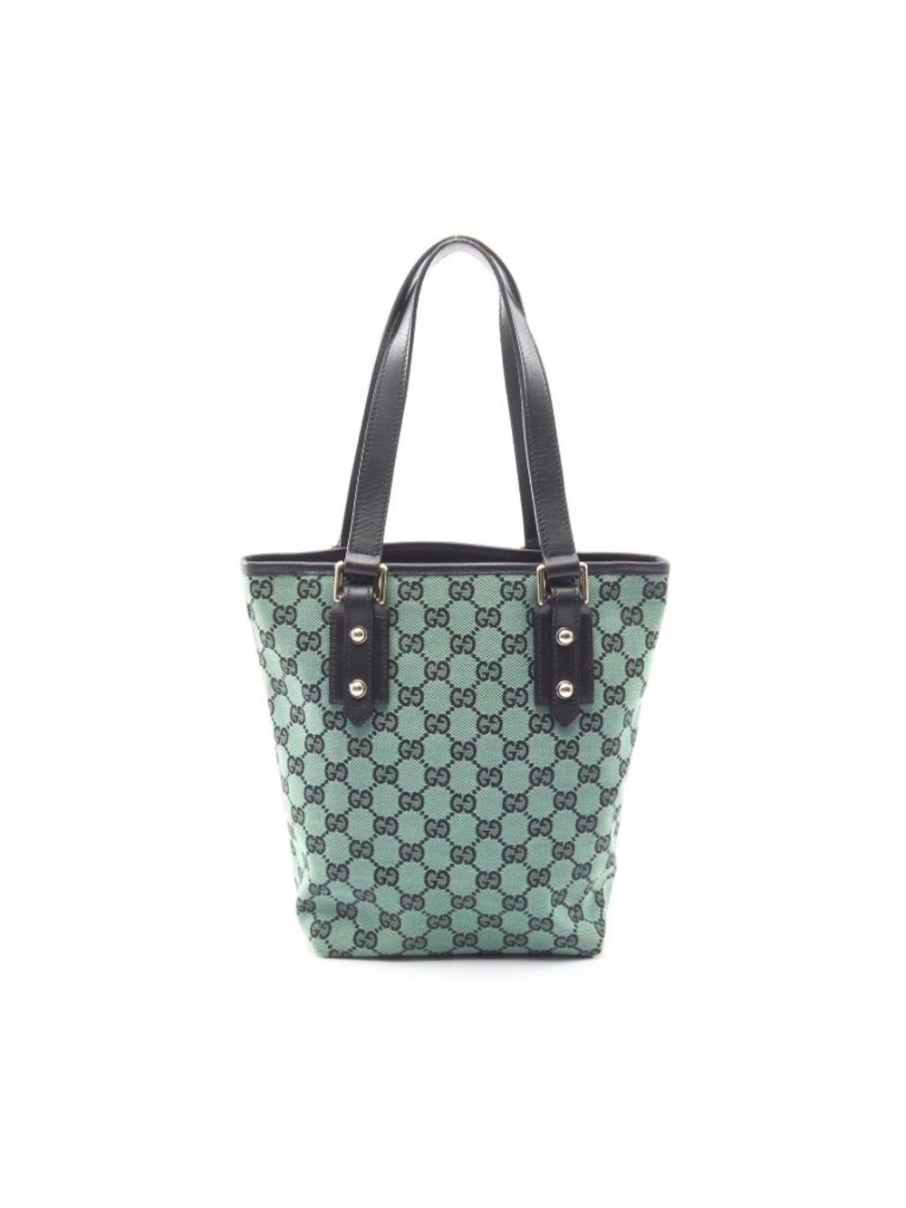 Gucci Tote Bag GG Canvas Green Black